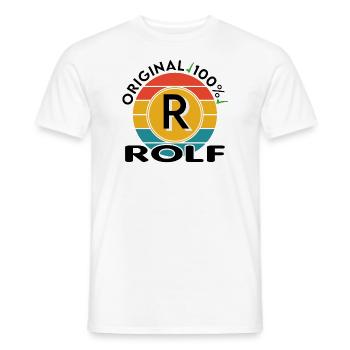 Rolf - Männer T-Shirt - Weiß - Vorne - AI Model Male 178 dark (178cm)