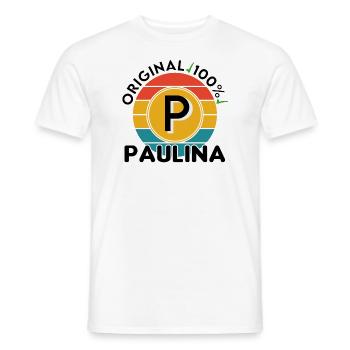 Paulina - Männer T-Shirt - Weiß - Vorne - AI Model Male 178 dark (178cm)