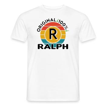 Ralph - Männer T-Shirt - Weiß - Vorne - AI Model Male 178 dark (178cm)