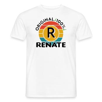Renate - Männer T-Shirt - Weiß - Vorne - AI Model Male 178 dark (178cm)