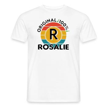 Rosalie - Männer T-Shirt - Weiß - Vorne - AI Model Male 178 dark (178cm)