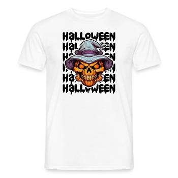 Design d’Halloween effrayant pour la prochaine fête - T-shirt homme - blanc - Devant - AI Model Male 178 dark (178cm)