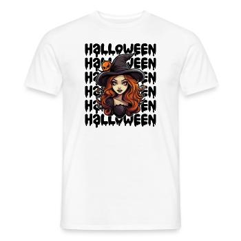 Design d’Halloween effrayant pour la prochaine fête - T-shirt homme - blanc - Devant - AI Model Male 178 dark (178cm)