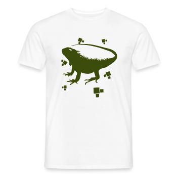 Bearded dragon - amphibian animal - Men's T-Shirt - white - Front - AI Model Male 178 dark (178cm)