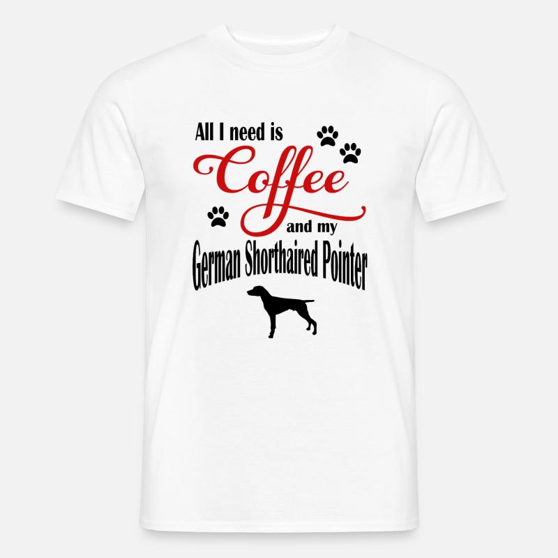German Shorthaird Pointer - Männer T-Shirt - Weiß