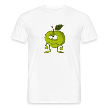 pomme furieux - T-shirt homme - blanc - Devant - AI Model Male 178 dark (178cm)
