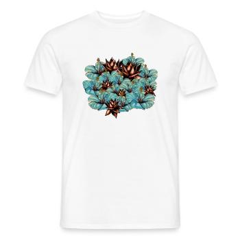 Fleurs - T-shirt homme - blanc - Devant - AI Model Male 178 dark (178cm)
