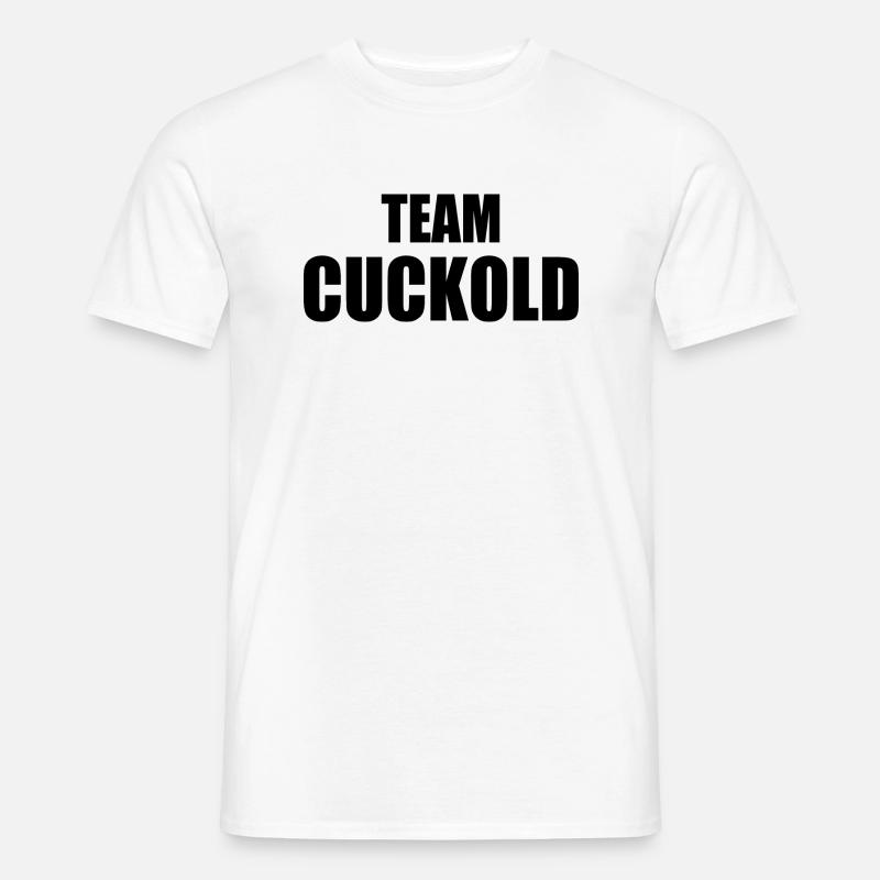 Team cuckold - Männer T-Shirt - Weiß