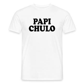 Papi chulo - Men's T-Shirt - white - Front - AI Model Male 178 dark (178cm)