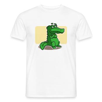 süsses Krokodil - Männer T-Shirt - Weiß - Vorne - AI Model Male 178 dark (178cm)