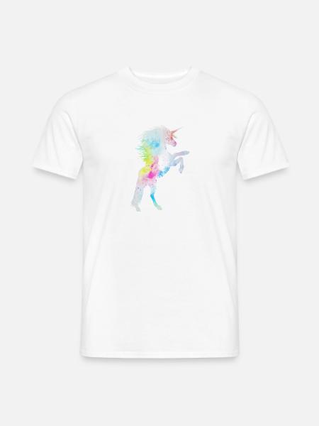unicorn queens princess born glitter shine - Men's T-Shirt - white