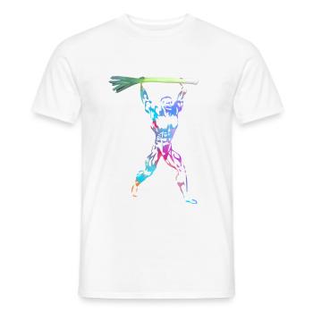 Leek Jerk - Men's T-Shirt - white - Front - AI Model Male 178 dark (178cm)