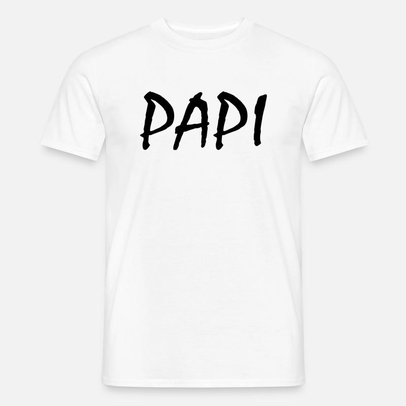 Papi - Männer T-Shirt - Weiß
