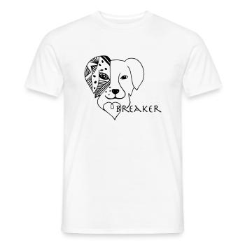 Australian Shepherd Aussie Heartbreaker Gift - Men's T-Shirt - white - Front - AI Model Male 178 dark (178cm)