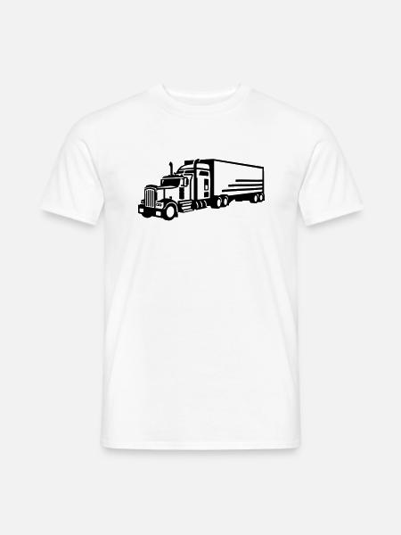 LKW - Männer T-Shirt - Weiß