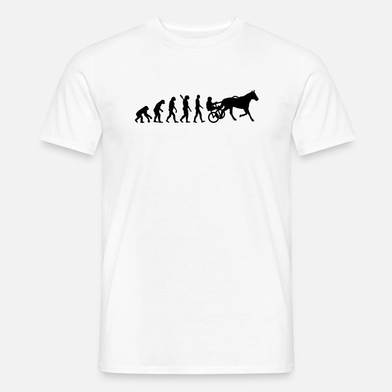 Trabrennen - Männer T-Shirt - Weiß