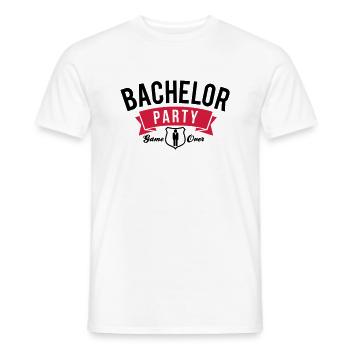 Bachelor Party - Junggesellenabschied-JGA-Hochzeit - Männer T-Shirt - Weiß - Vorne - AI Model Male 178 dark (178cm)