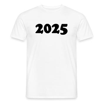 2025 - T-shirt homme - blanc - Devant - AI Model Male 178 dark (178cm)