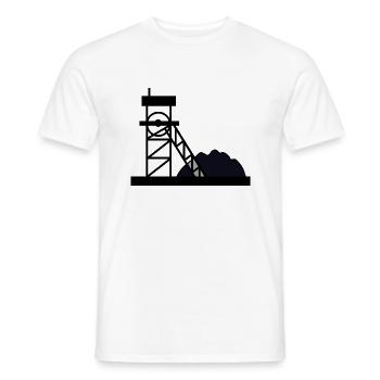 bergarbeiter miner bergwerk mine coal kohle5 - Männer T-Shirt - Weiß - Vorne - AI Model Male 178 dark (178cm)
