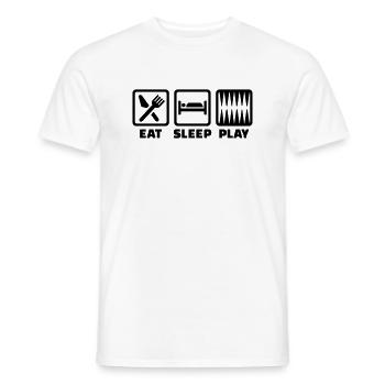 Backgammon - Männer T-Shirt - Weiß - Vorne - AI Model Male 178 dark (178cm)