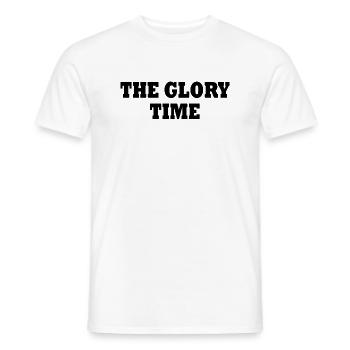 The glory time - Men's T-Shirt - white - Front - AI Model Male 178 dark (178cm)
