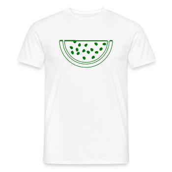 Wassermelone - Männer T-Shirt - Weiß - Vorne - AI Model Male 178 dark (178cm)