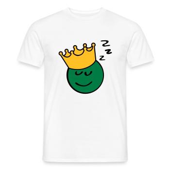 Peas king sleep - Men's T-Shirt - white - Front - AI Model Male 178 dark (178cm)