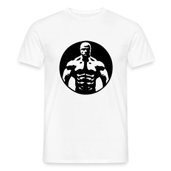 Bodybuilding Squad Logo - Männer T-Shirt - Weiß - Vorne - AI Model Male 178 dark (178cm)