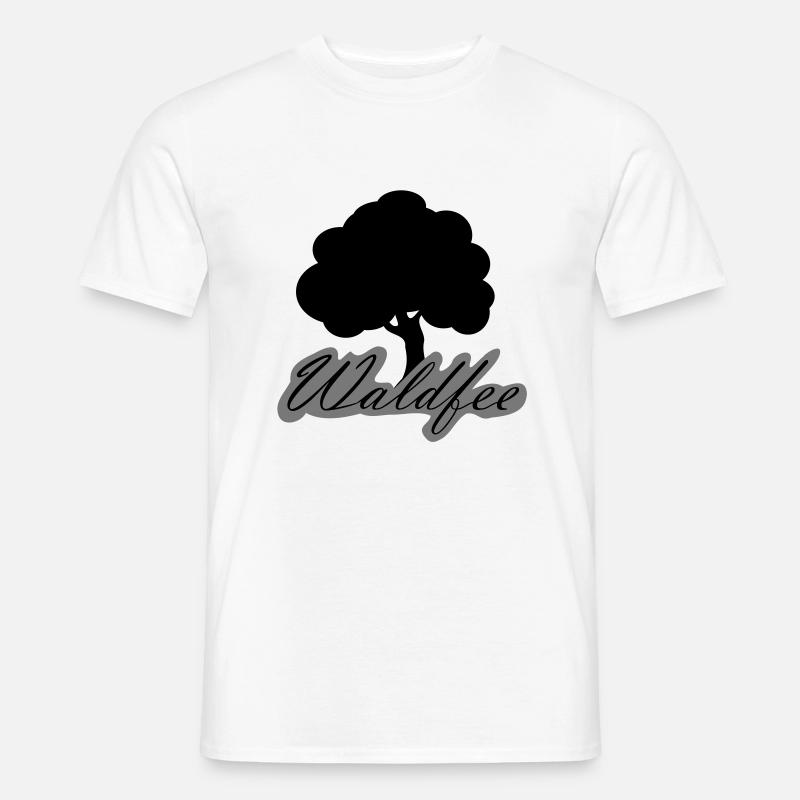 Waldfee wald fee baum 2c - Männer T-Shirt - Weiß