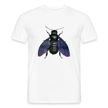 abeille en bois noire - T-shirt homme - blanc - Devant - AI Model Male 178 dark (178cm)