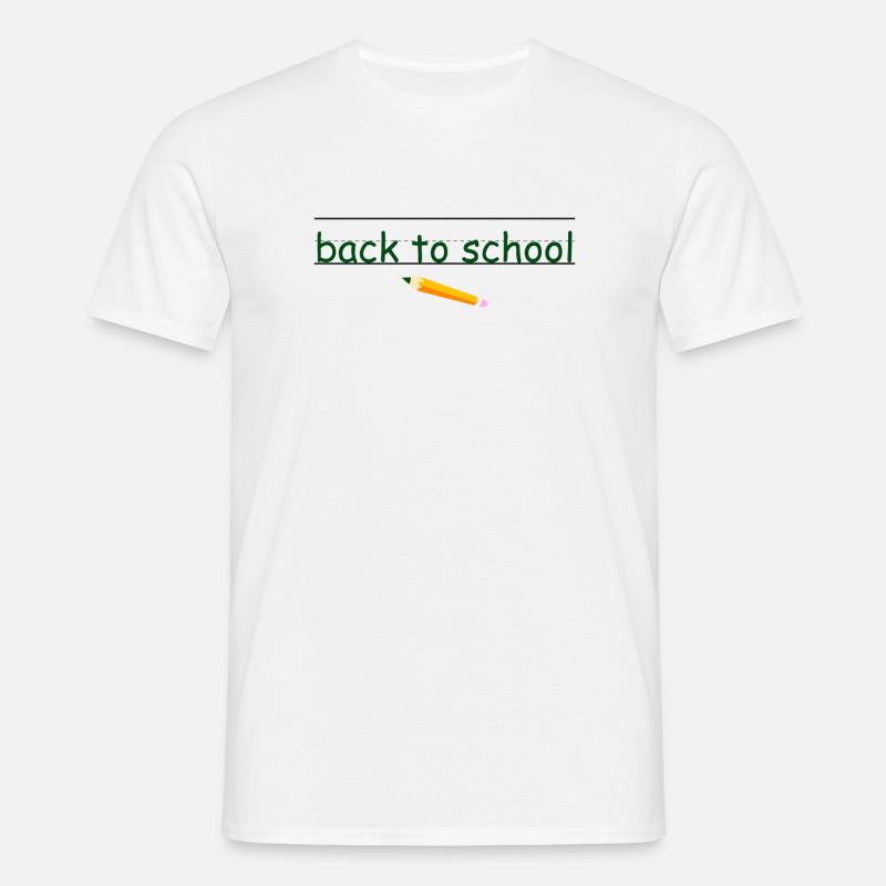 Schule - Männer T-Shirt - Weiß