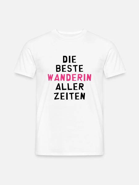 Wanderer / Wanderin / Wandern / Treck / Steigen - Männer T-Shirt - Weiß
