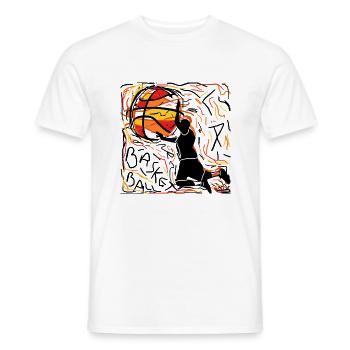 Basketball losangeles - T-shirt homme - blanc - Devant - AI Model Male 178 dark (178cm)