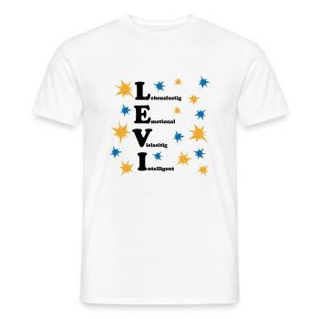 Levi - Männer T-Shirt - Weiß - Vorne - AI Model Male 178 dark (178cm)