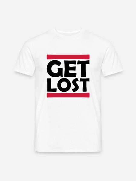 Strip Get Lost - Men's T-Shirt - white