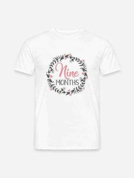 NINE MILESTONES HEART - Männer T-Shirt - Weiß