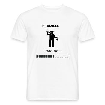 Malle Party Promille loading Alkohol saufen Urlaub - Männer T-Shirt - Weiß - Vorne - AI Model Male 178 dark (178cm)