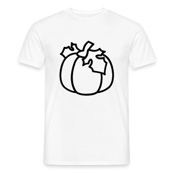 Citrouille 02 - T-shirt homme - blanc - Devant - AI Model Male 178 dark (178cm)