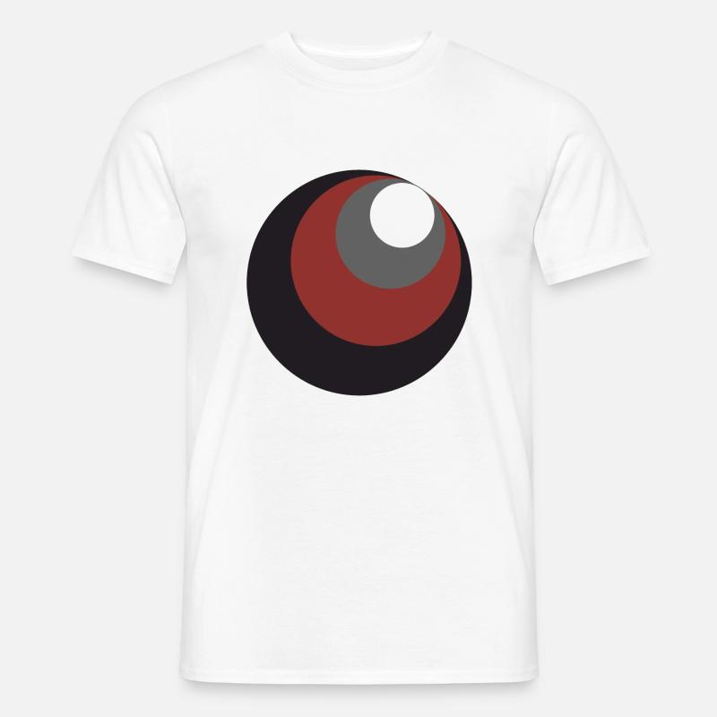 Circles - Männer T-Shirt - Weiß