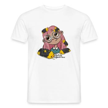 Nature Isopod Oase - Männer T-Shirt - Weiß - Vorne - AI Model Male 178 dark (178cm)