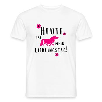 Heute ist mein Lieblingstag! - Männer T-Shirt - Weiß - Vorne - AI Model Male 178 dark (178cm)