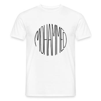 Mohammed - Men's T-Shirt - white - Front - AI Model Male 178 dark (178cm)