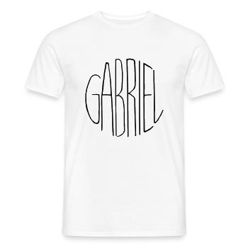 Gabriel - T-shirt homme - blanc - Devant - AI Model Male 178 dark (178cm)
