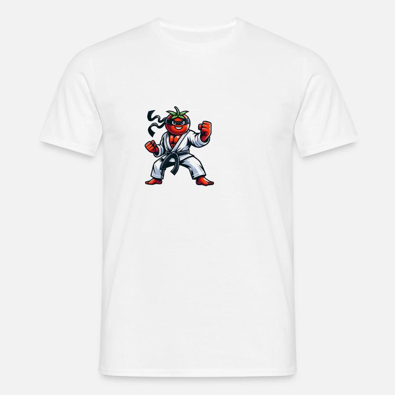 Karate Tomato Ninja Master Training - Men's T-Shirt - white