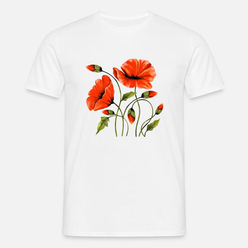 Fleur - T-shirt Homme - blanc