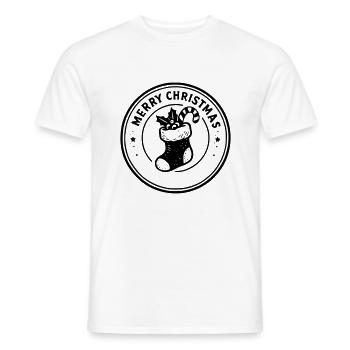 Frohe Weihnachten - Männer T-Shirt - Weiß - Vorne - AI Model Male 178 dark (178cm)