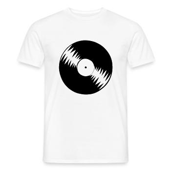 vinyl - Männer T-Shirt - Weiß - Vorne - AI Model Male 178 dark (178cm)