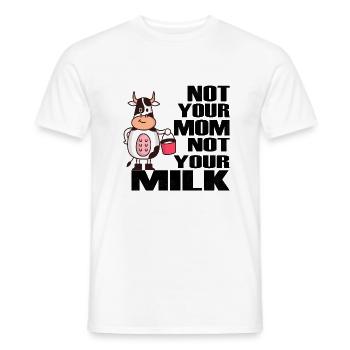 Lustige Sprueche vegan veganer veganerin Geschenk - Männer T-Shirt - Weiß - Vorne - AI Model Male 178 dark (178cm)