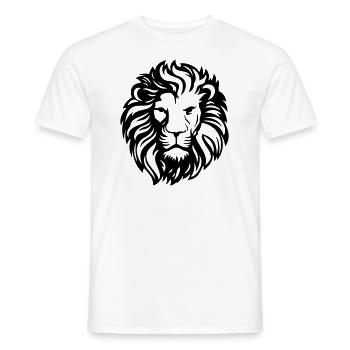 lion - T-shirt homme - blanc - Devant - AI Model Male 178 dark (178cm)