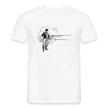 schiff boot kahn uboot segelboot segelschiff yacht - Männer T-Shirt - Weiß - Vorne - AI Model Male 178 dark (178cm)